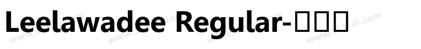 Leelawadee Regular字体转换